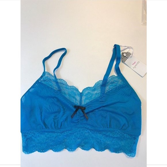 NWT FREYA 'Fancies' Lace Trim Bralette in Electric Blue [SZ Medium ]‎ #C639 - Picture 4 of 9